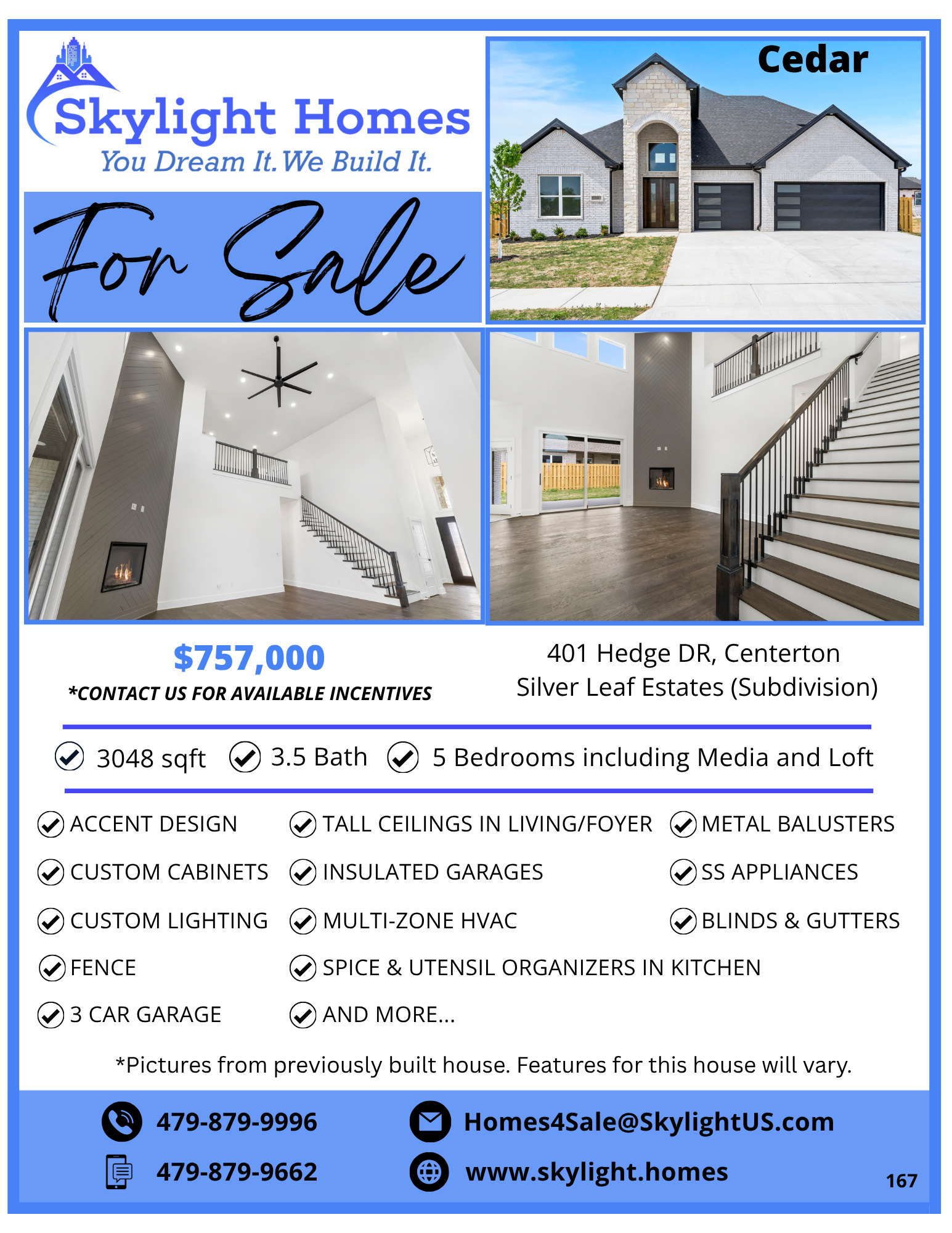 SLE L 167 Listing Cedar